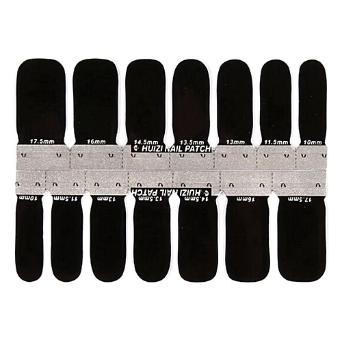 yemannvyou14pcs чистые наклейки черного ногтей наклейки на окружающую беременна
