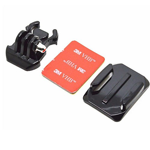 Helmet Curved Surface, Mount and 3M Sticker for GoPro Hero 3/3/2/1