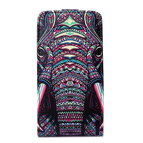 Elephant Animal Pattern Flip-open PU Leather with Card Slot for LG G2 mini