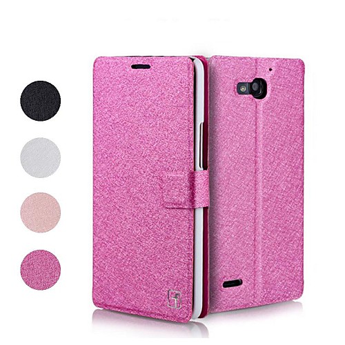 Topcel™ Silk Print Protective PU Leather Full Body Case for  HuaWei Honor 3X G750  (Assorted Colors)