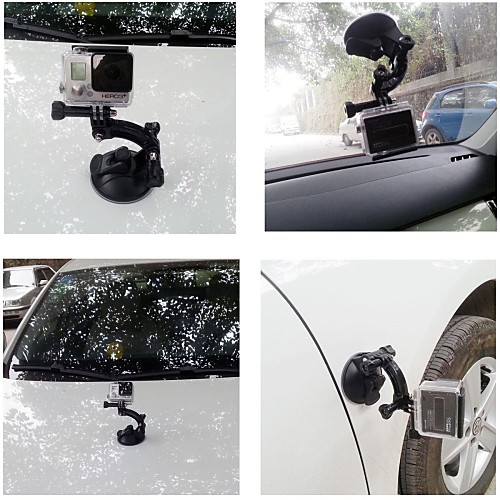 DULANE - 80CM Powerful Suction Cup Car Holder for GoPro Hero 2 / 3 / 3 - Black