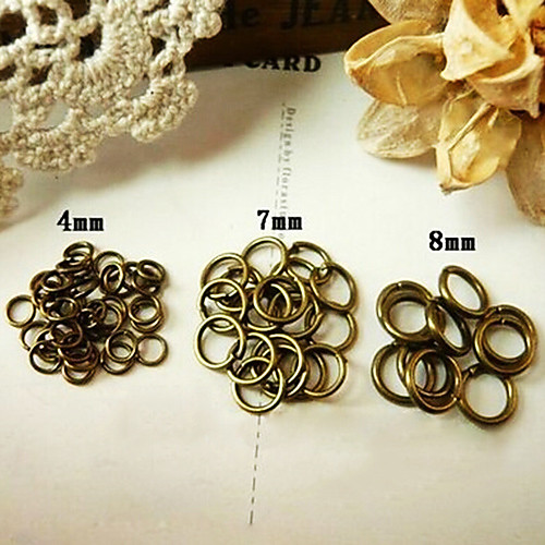 Vintage Bronze 4mm/7mm/8mm Circle DIY Material