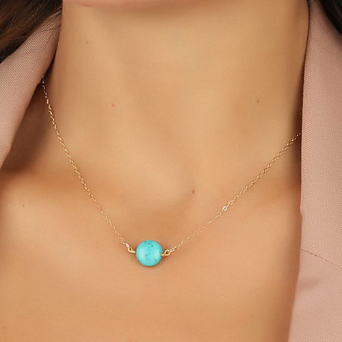 [Xmassale] shixin моды один синий смоляной шарик кулон ожерелье (1 шт)