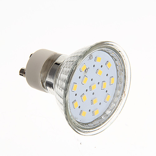 Светодиодная точечная лампа GU10 4W 2700K 300LM 15x2835SMD теплый белый свет (220-240V)