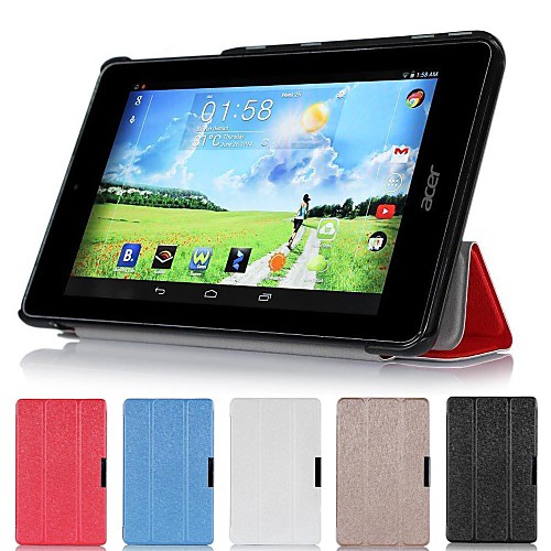 Slim Folding Hard Shell Stand Leather Case Cover For Acer Iconia One 7