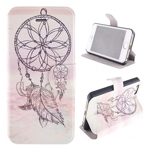 Windbell Pattern PU Full Body Case with Card Slot and Stand for iPhone 5/5S