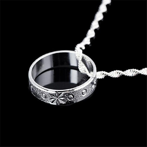 Кольцо-образный металлический ожерелье Белый K Цветовая (1Pc)