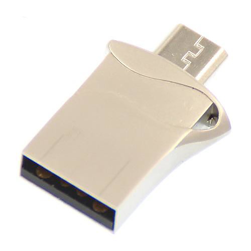 Мини Металл Стиль 16GB USB / Micro USB OTG Flash Drive