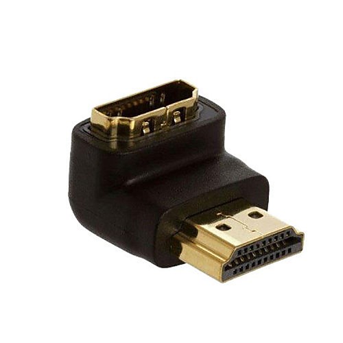 Разъем HDMI LWM ™ Позолоченные мужчин и женщин муфта 90 градусов прямым углом Бесплатная доставка