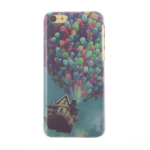 Colorful Balloons Pattern PC Hard Case with Black Frame for iPhone 5C