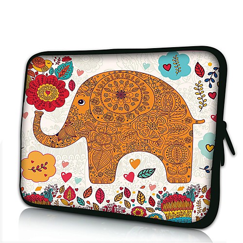 Elonno Цветы и ElephantNeoprene Laptop Sleeve сумка-чехол для 13'' MacBook Pro / Air Dell HP Acer