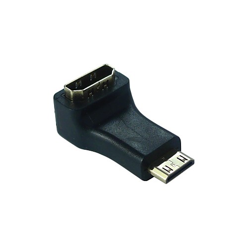 LWM ™ Позолоченные Mini HDMI Type C мужчин HDMI Женский муфта 90 Угол разъем Бесплатная доставка