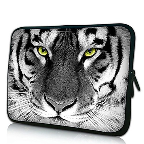 Elonno Тигр глава неопрена Laptop Sleeve сумка-чехол для 10'' Samsung Dell HP iPad1/2/3/4/5