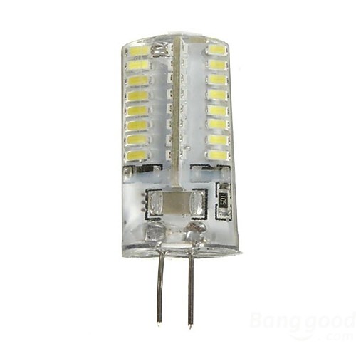 g4 3w 64x3014smd 250lm 6500k холодный белый свет привел кукурузы лампочку (AC220-240V)