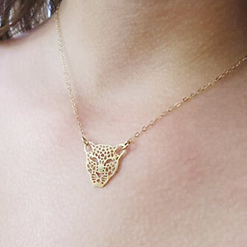 shixin Fshion леопарда форма рука кулон ожерелье (1 шт)