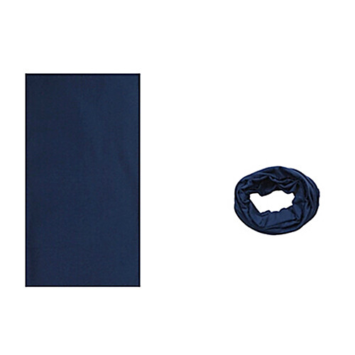 KORAMAN Summer Pure Navy Blue Cycling Sun-Proof Magic Scarf Headband