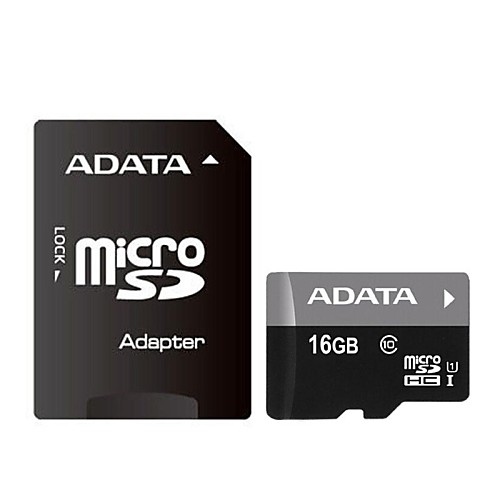 карта ADATA Micro SD / TF памяти ж / SD адаптер - 16gb (класс 10)