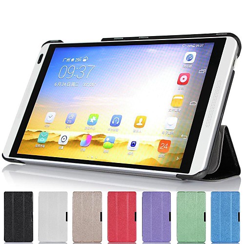 Slim Folding Hard Shell Stand Leather Case Cover for Huawei MediaPad M1 8.0