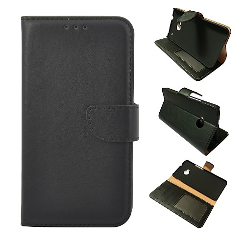 High Quality Solid Color PU Leather Full Body Case with Stand and Card Slot for HTC One M7(Assorted Colors)