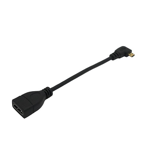 микро-HDMI позолоченный кабель mciro HDMI кабель к HDMI Женский 1.4v правый локоть бесплатную доставку