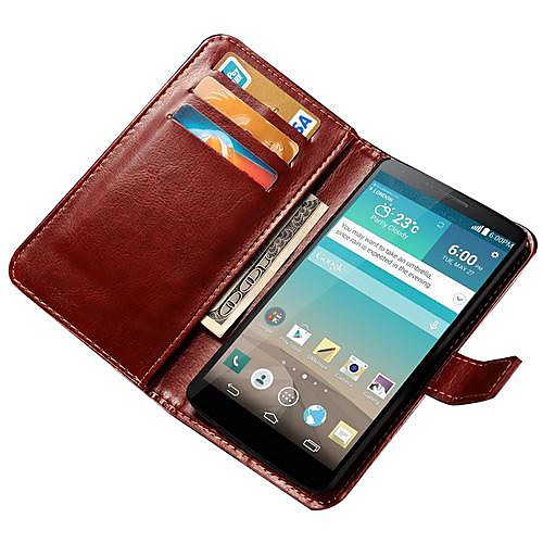 Luxury Wallet Stand Design PU Leather Case for LG Optimus G3 D855 D850