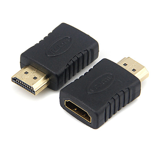 Mini HDMI мужчина к HDMI Женский 180 градусов адаптера разъем (черный)