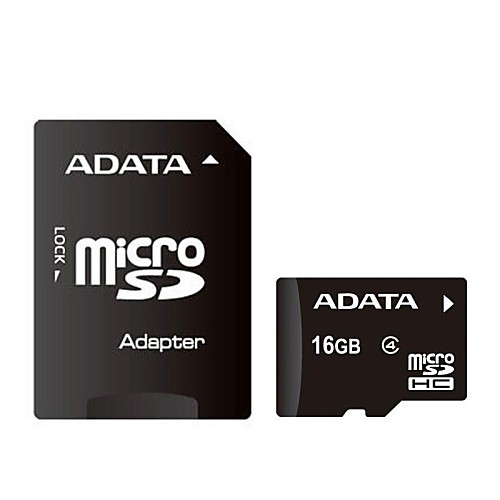 карта ADATA Micro SD / TF памяти ж / SD адаптер - 16gb (класс 4)