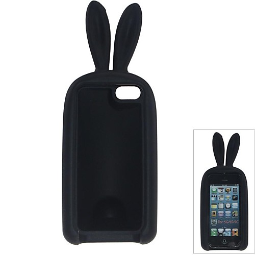 кроличьи уши силиконовые мягкий чехол для iPhone 5/5s (разных цветов)