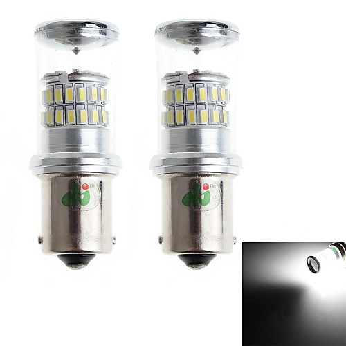 HJ 1156 5w 650lm 6000-6500K 48  SMD 3014 светодиодные лампы для автомобилей тормоза / фару заднего хода белого света (12-24v, 2шт)