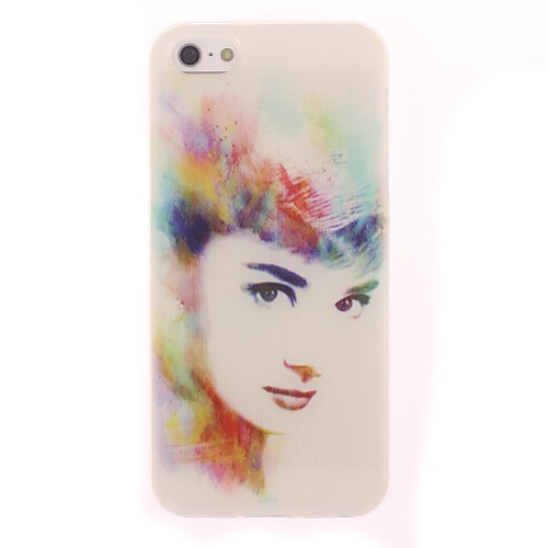 Audrey Hepburn Woman Design Soft Case for iPhone 5/5S