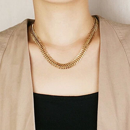 shixin моды золотой серебряный chocker ожерелье (1 шт)