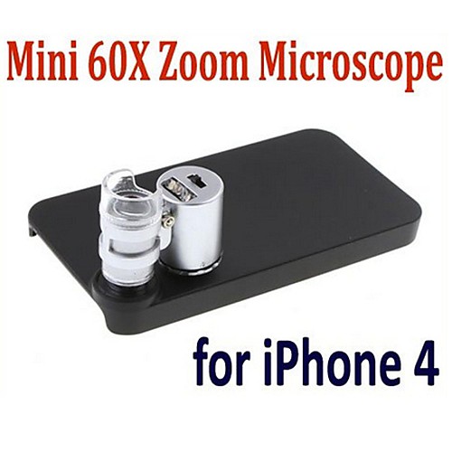 Мини 60X микроскоп с 2-LED подсветка валюта Обнаружение UV Light для Iphone 4/4S (3  LR1130)