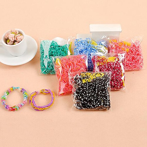 Rainbow Loom DIY Lovely Plum Blossom Weaving Rubber Band 600 PCS