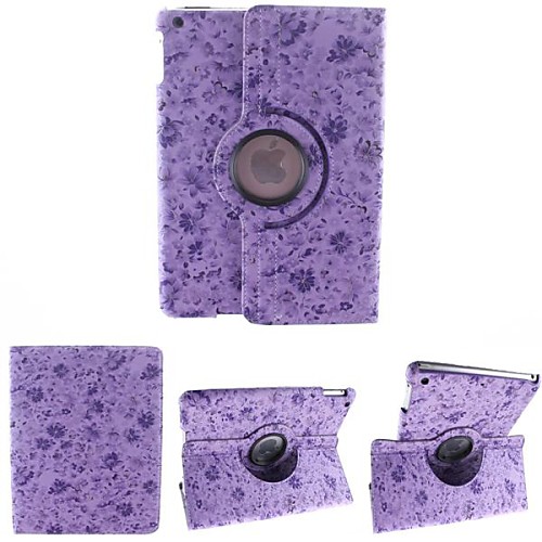 Floral Print 360 Degree Rotating PU Leather Full Body Case with Stand for iPad 2/3/4 (Assorted Colors)