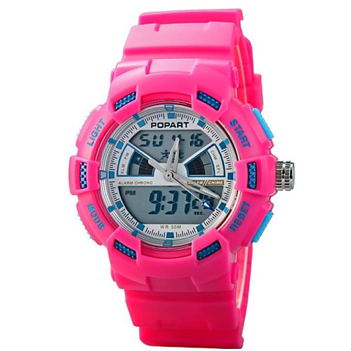 Children Dual Time Zones Multifunction LED Digital Sports Wrist Watch 50m Waterproof (Assorted Colors)