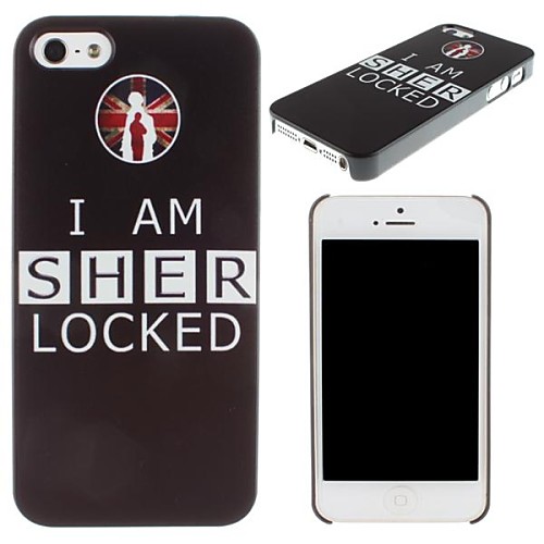 I Am Sher Locked Pattern PC Hard Case for iPhone 5/5S