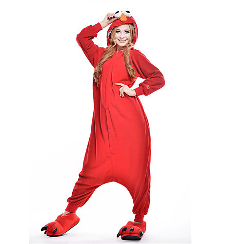 Новый Косплей Улица Сезам Elmo флиса взрослых Kigurumi пижамы