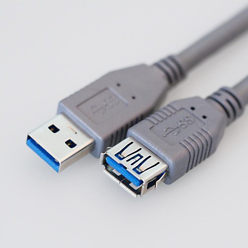 1,5 5 футов жемчужно-серый USB3.0 высокоскоростной передачи данных от мужчины к женщине удлинитель Бесплатная доставка