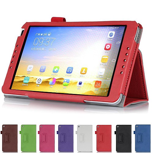 Hand Strap Stand Leather Case Cover Card Wallet Skin for Huawei MediaPad M1 8.0