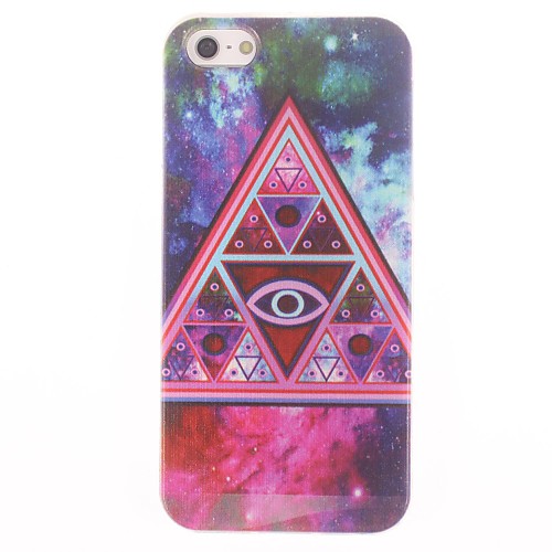 Night Sky Triangle Design Soft Case for iPhone 4/4S