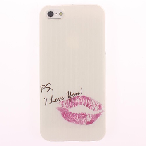 Red Lip Design Soft Case for iPhone 5/5S