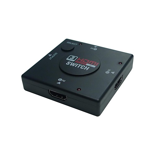 LWM ™ HDMI V1.4 3 Вклад в 1 выходной выключатель для 1080P 3D HDTV Домашний кинотеатр Blu-ray PS3 Xbox DVD