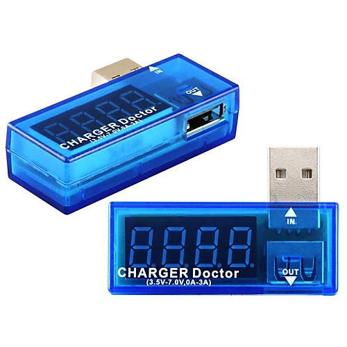 USB зарядка Текущее & тестер напряжения