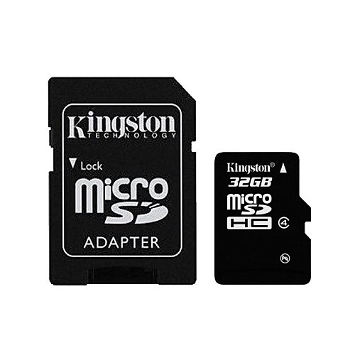 Kingston 32gb класс MicroSDHC 4 флэш-карты памяти с SD адаптером