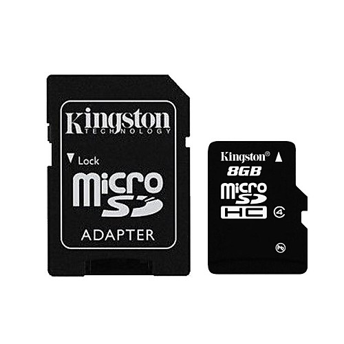 Kingston 8gb класс MicroSDHC 4 карты флэш-памяти с SD адаптером