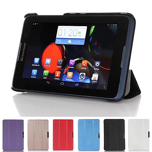 Slim Folding Hard Shell Stand Leather Case Cover for Lenovo A7-50 A3500 7