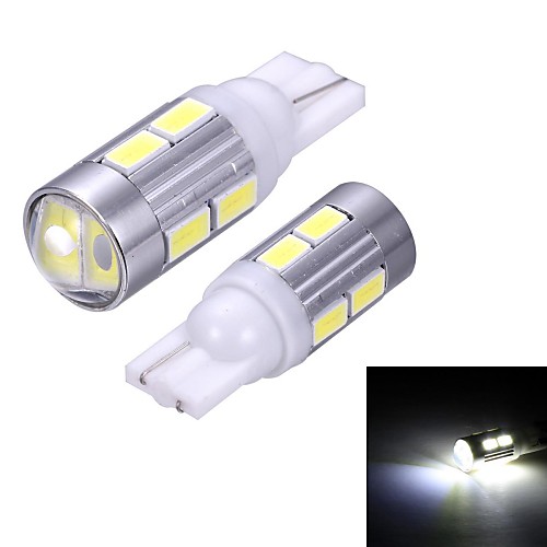 Merdia T10 10X5630SMD светодиод и 1 Конденсатор объектива Белый свет Светлую сторону / дневного света (12V / пара)