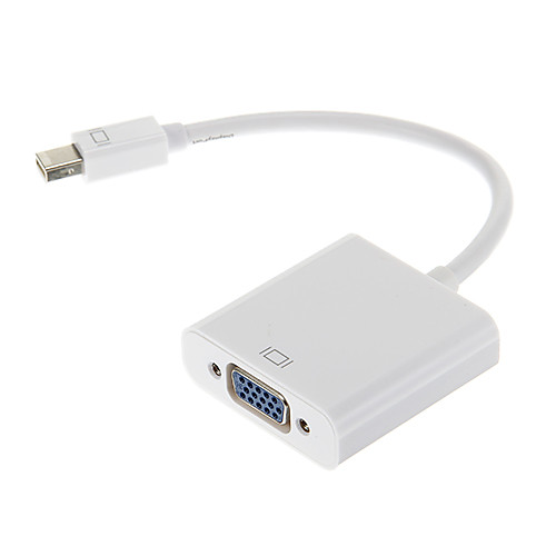 Mini DisplayPort мужчина к VGA Женский Белого видео кабель для MacBook (20,5)