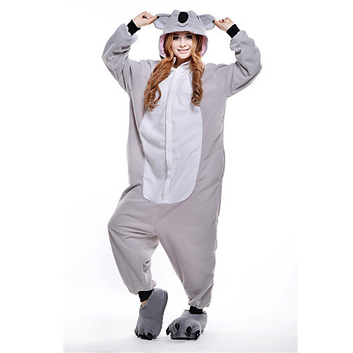 Новый Косплей Серый Коала руно взрослых Kigurumi пижамы