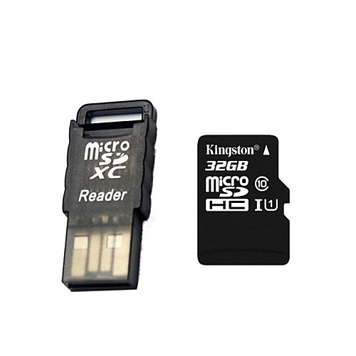 Kingston Micro SD / TF карта памяти ж / USB кард-ридер (32gb / class10)